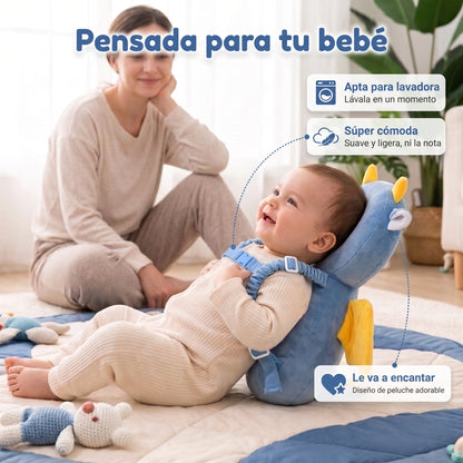 Mochila peluche que protege su cabecita